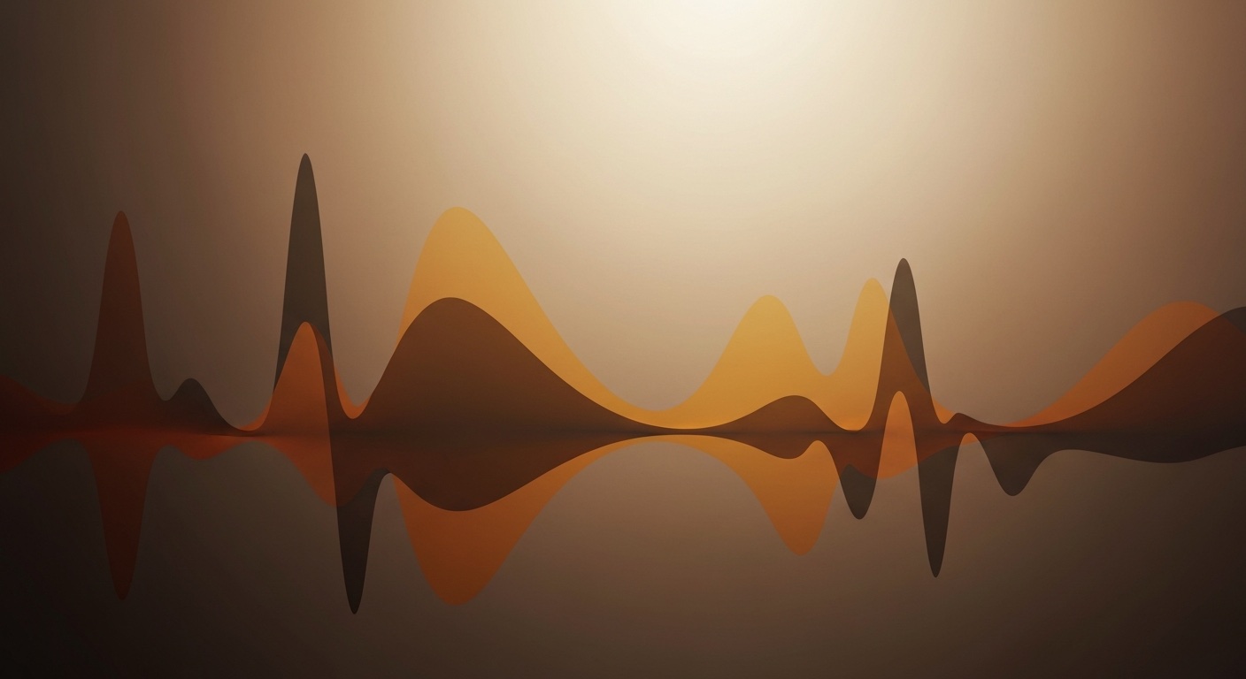 Warm-toned music visualization