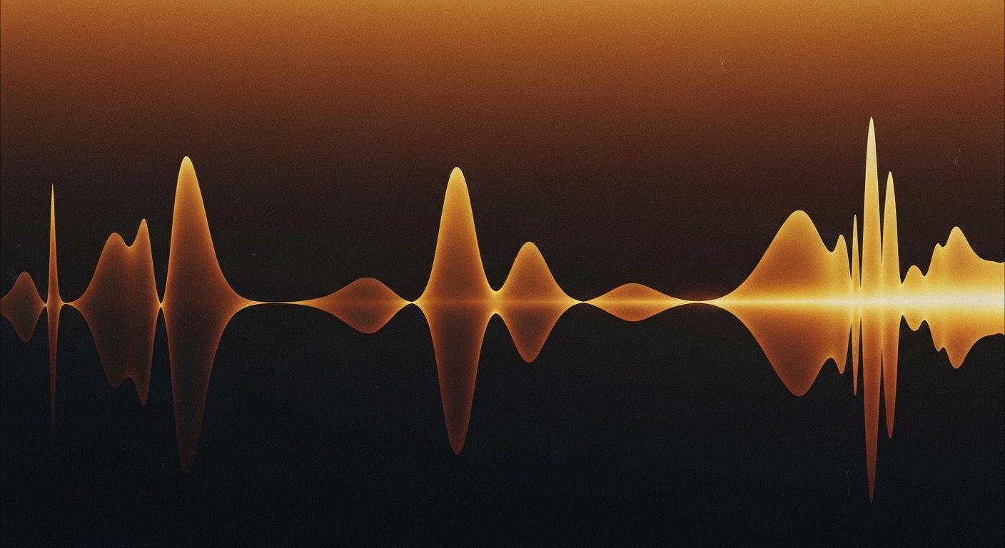Warm-toned music visualization