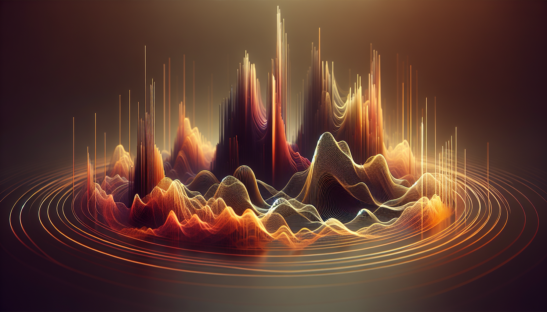 This week's songs decoded — abstract warm-toned music visualization