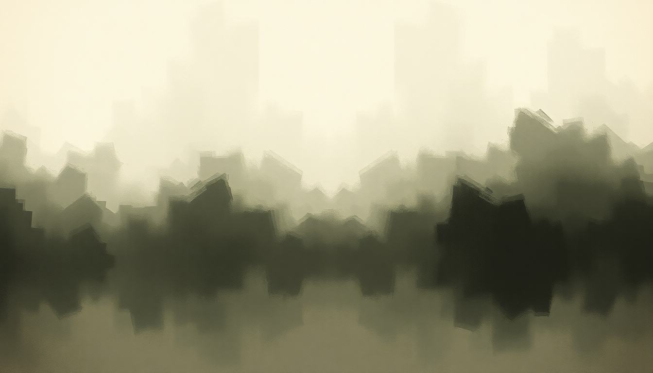 Fan-driven abstract illustration evoking the emotional arc of 1049 Gotho by Idles