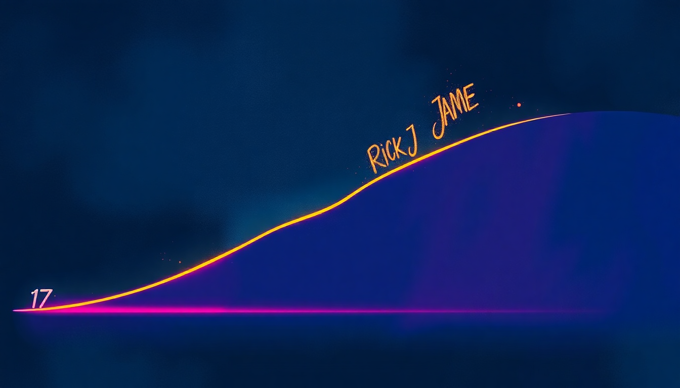 Fan-driven abstract illustration evoking the emotional arc of 17 by Rick James