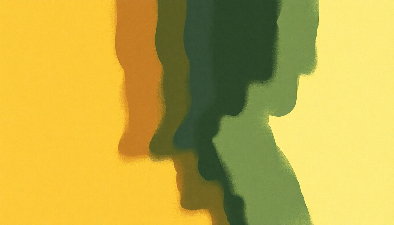 Fan-driven abstract illustration evoking the emotional arc of 1nce Again by A Tribe Called Quest