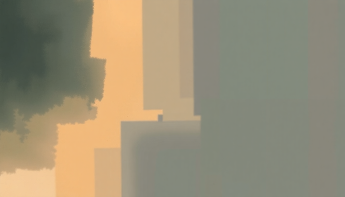 Fan-driven abstract illustration evoking the emotional arc of 23 by Jimmy Eat World