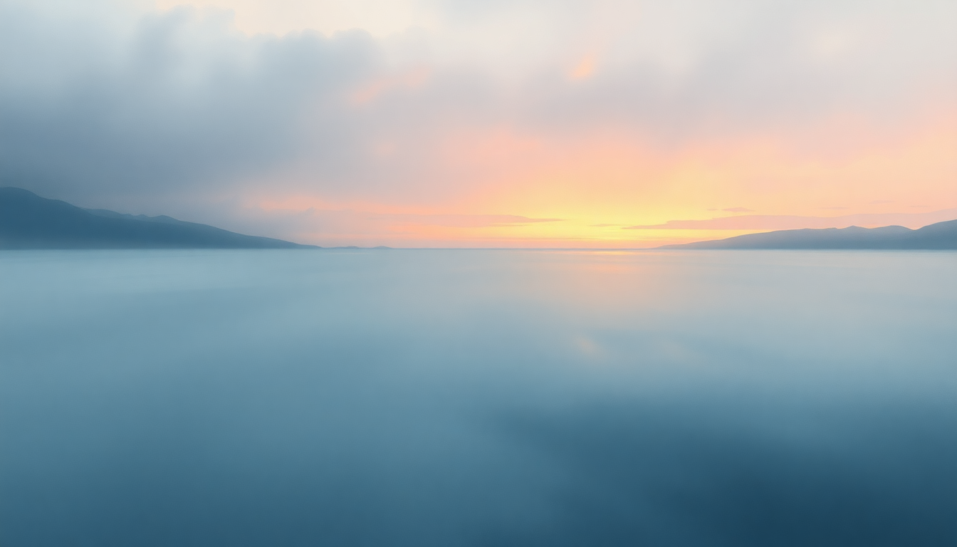 Fan-driven abstract illustration evoking the emotional arc of A Day Without Rain by Enya