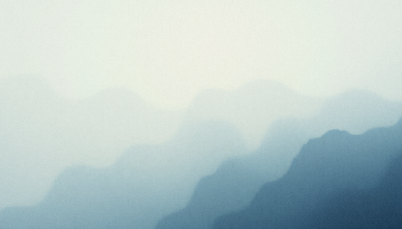 Fan-driven abstract illustration evoking the emotional arc of A Disruption in the Normal Swing of Things by Cursive