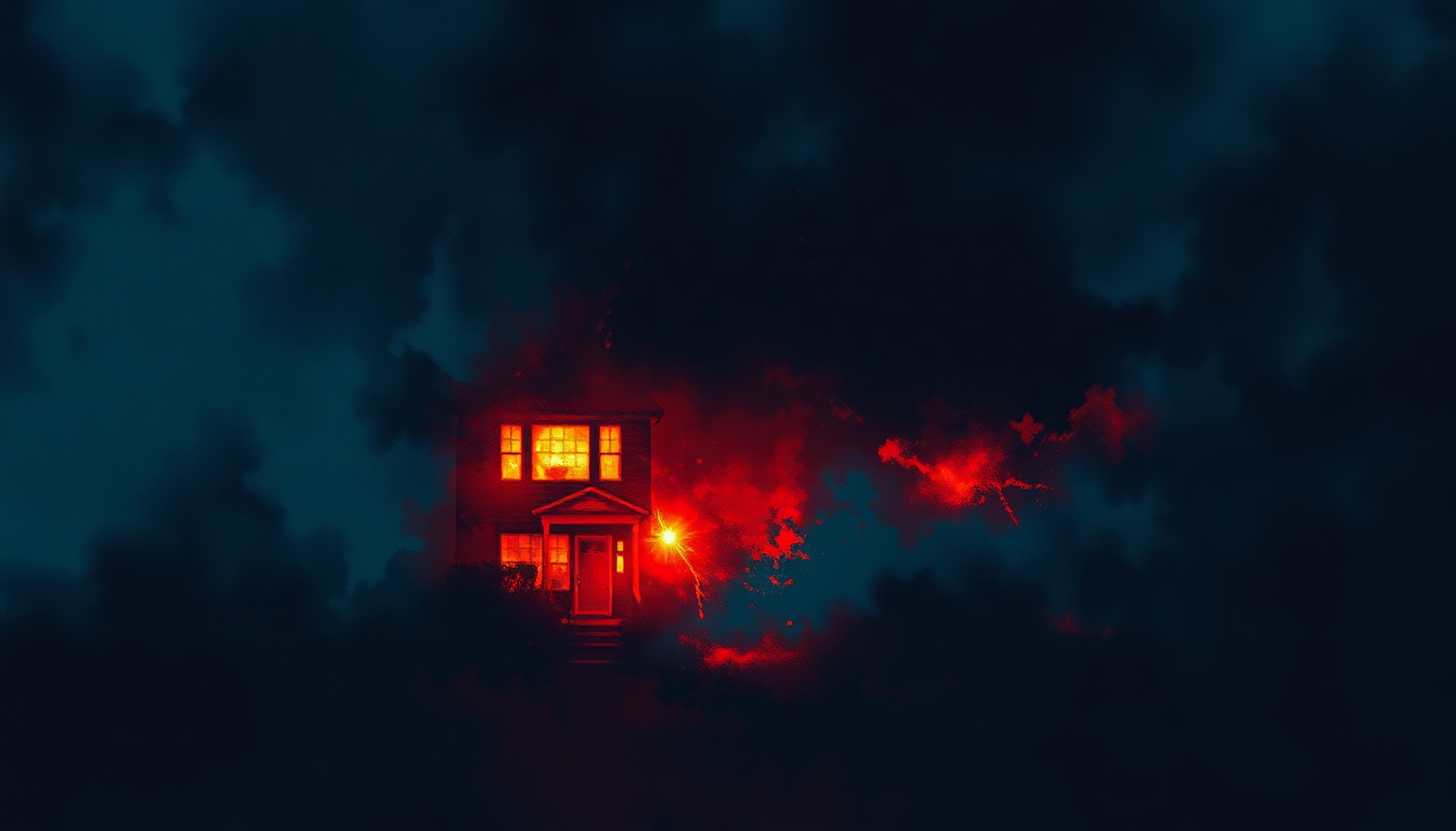 Fan-driven abstract illustration evoking the emotional arc of A House Is Not a Home by Luther Vandross