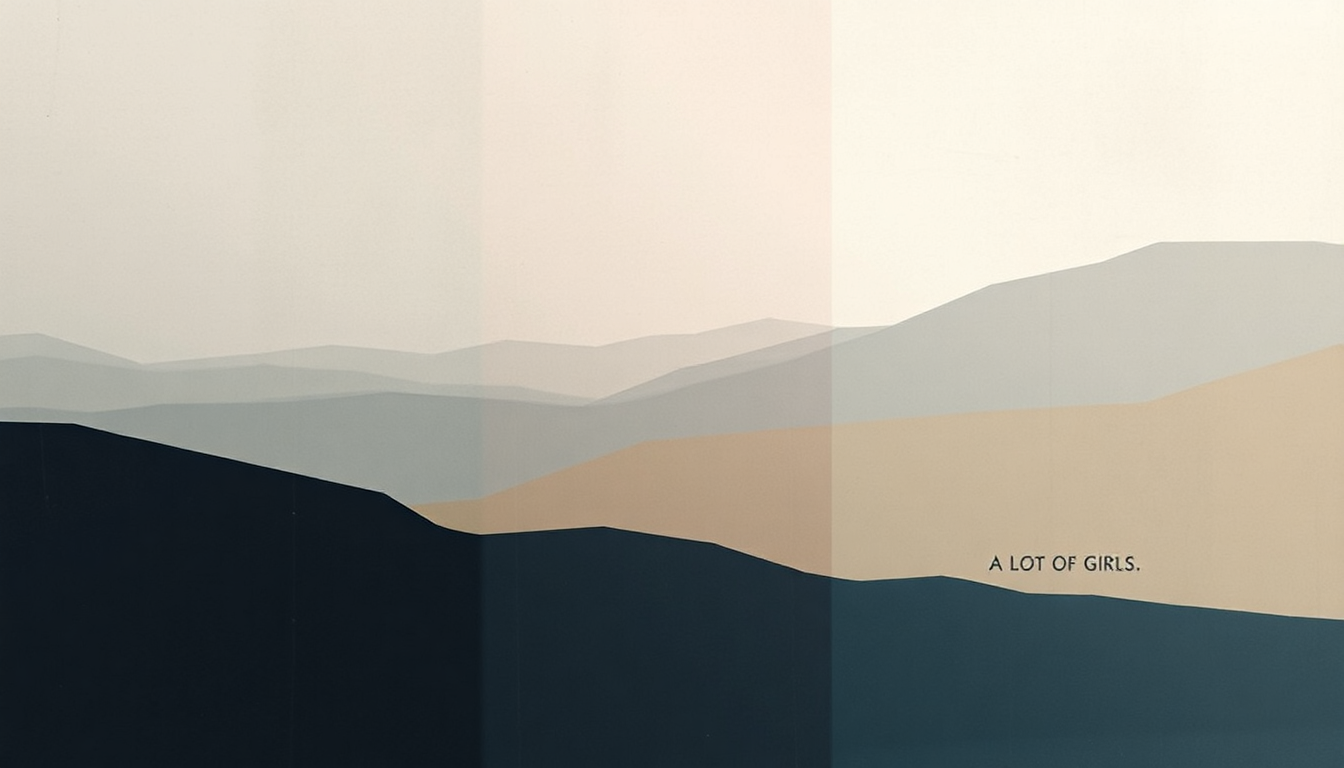 Fan-driven abstract illustration evoking the emotional arc of A Lot of Girls by Nicolas Jaar