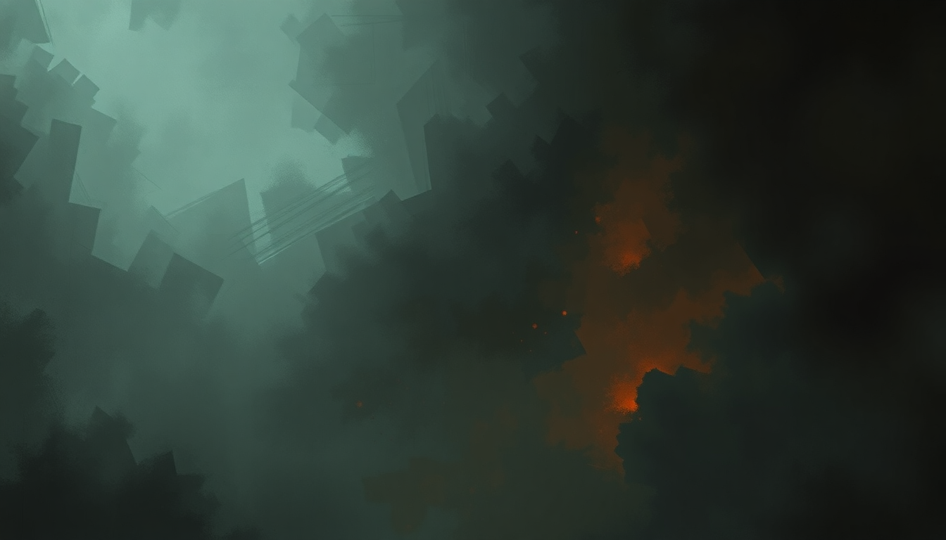 Fan-driven abstract illustration evoking the emotional arc of A New Level by Pantera