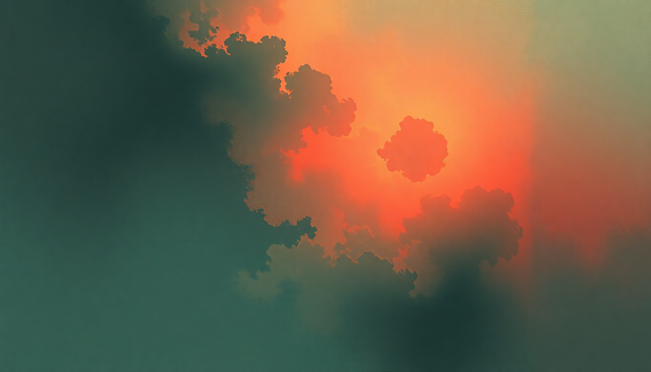 Fan-driven abstract illustration evoking the emotional arc of A Real Woman by Squarepusher