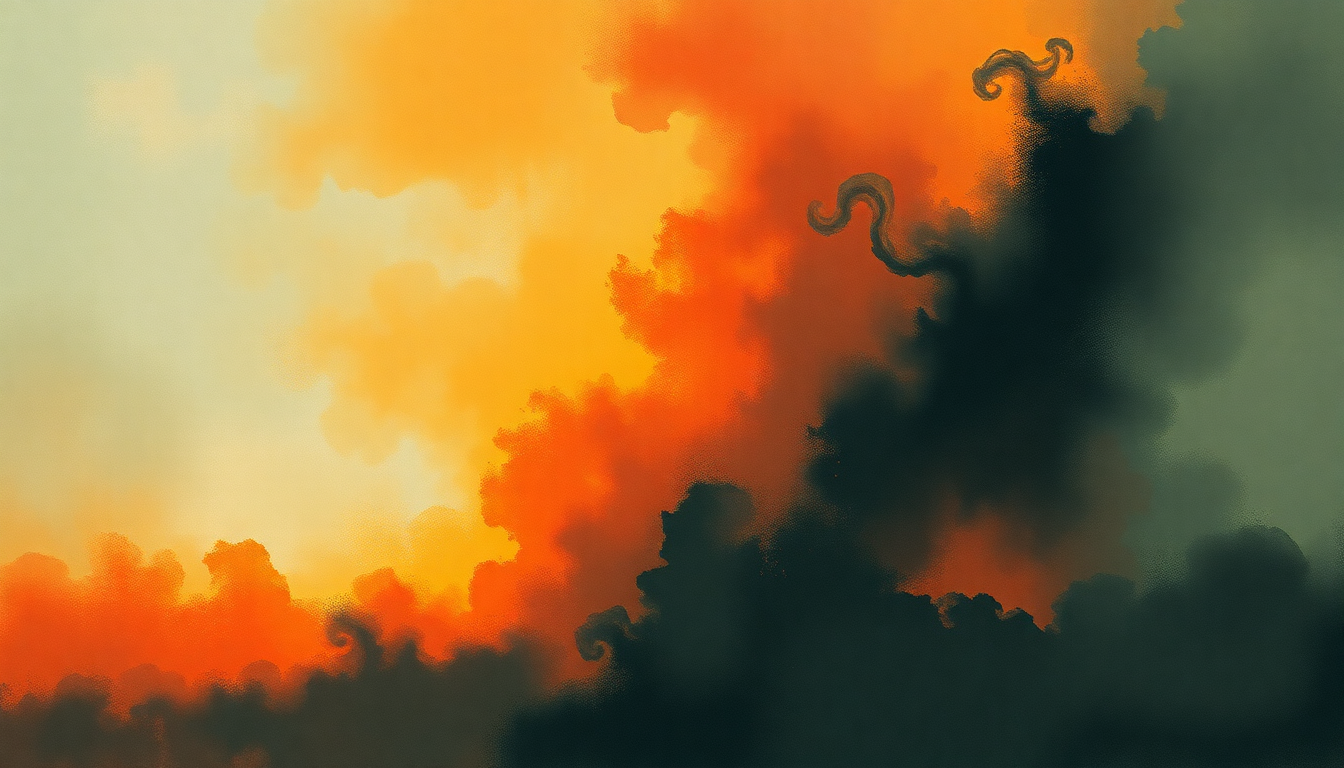 Fan-driven abstract illustration evoking the emotional arc of A Sense of Rage by Goldie