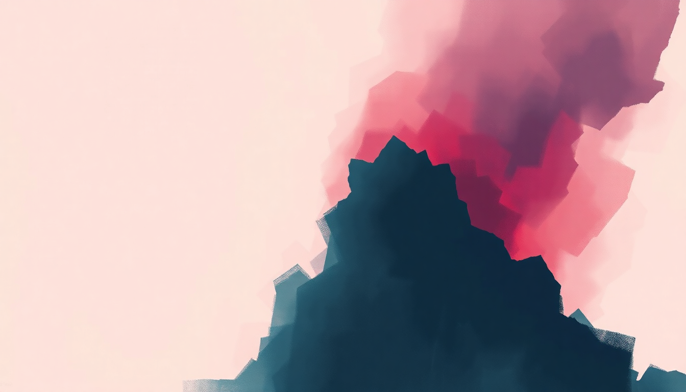 Fan-driven abstract illustration evoking the emotional arc of A Thousand Pirates by Amon Tobin