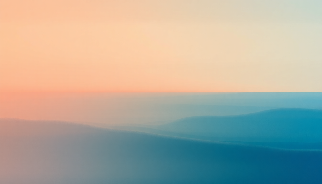 Fan-driven abstract illustration evoking the emotional arc of A Trip to Nowhere by Air