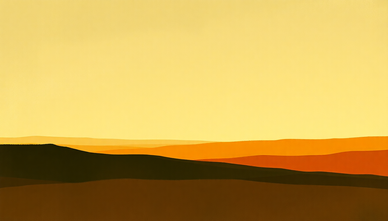 Fan-driven abstract illustration evoking the emotional arc of Afrique by Grant Green