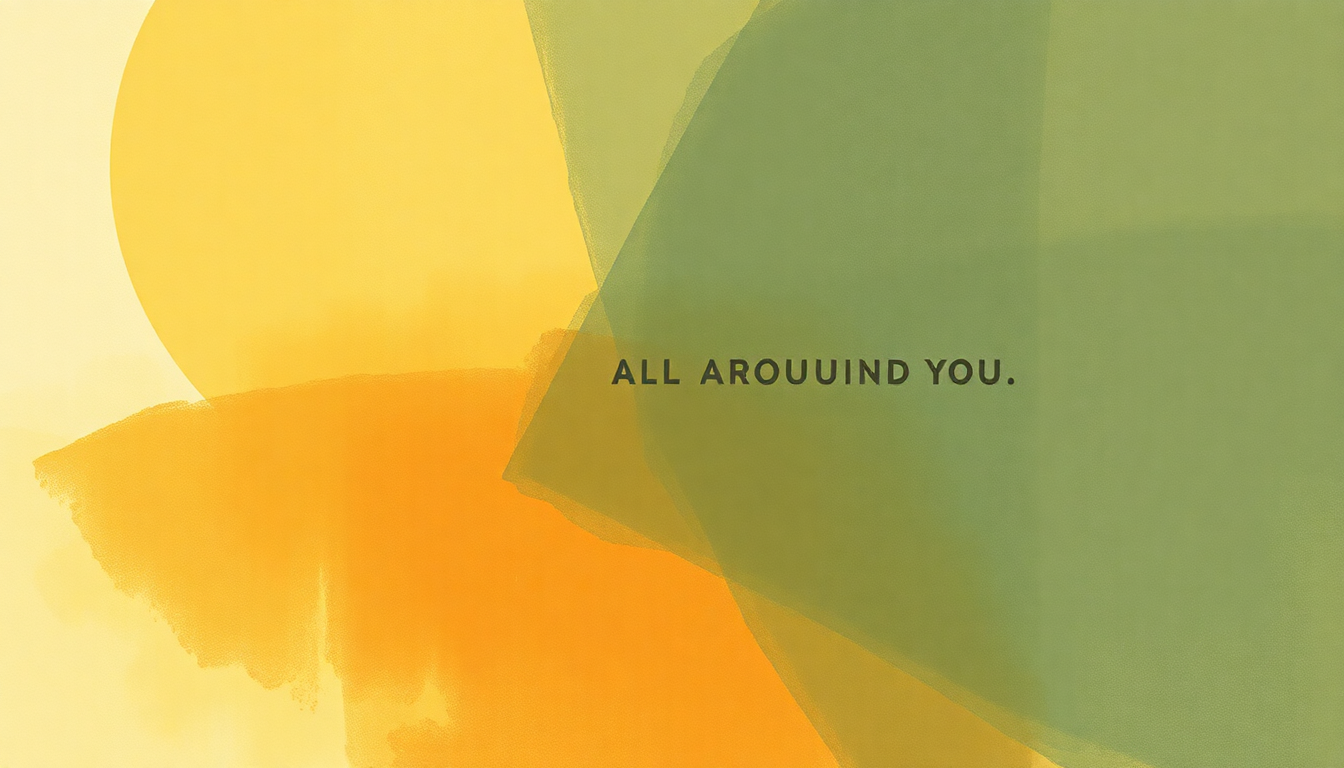 Fan-driven abstract illustration evoking the emotional arc of All Around You by Sturgill Simpson