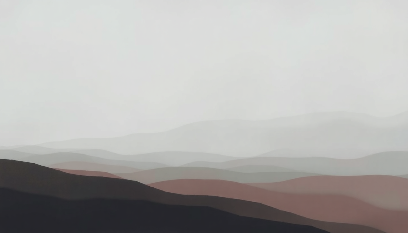 Fan-driven abstract illustration evoking the emotional arc of All My Great Designs by The Walkmen