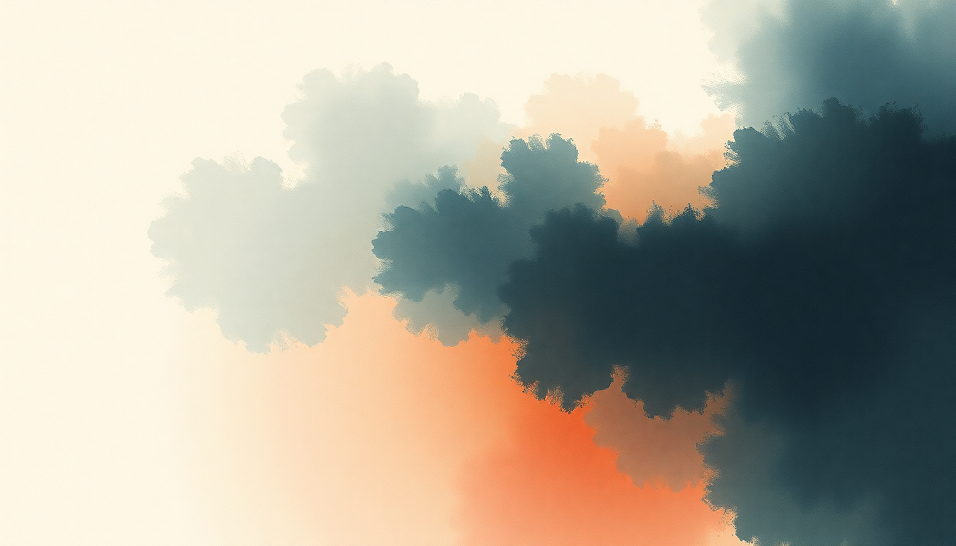 Fan-driven abstract illustration evoking the emotional arc of All of This by Jorja Smith