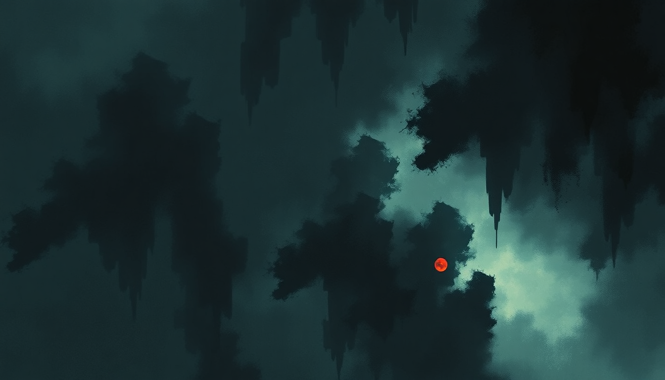 Fan-driven abstract illustration evoking the emotional arc of All We Love We Leave Behind by Converge