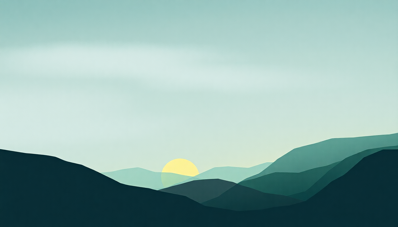 Fan-driven abstract illustration evoking the emotional arc of Almost Always by Hozier