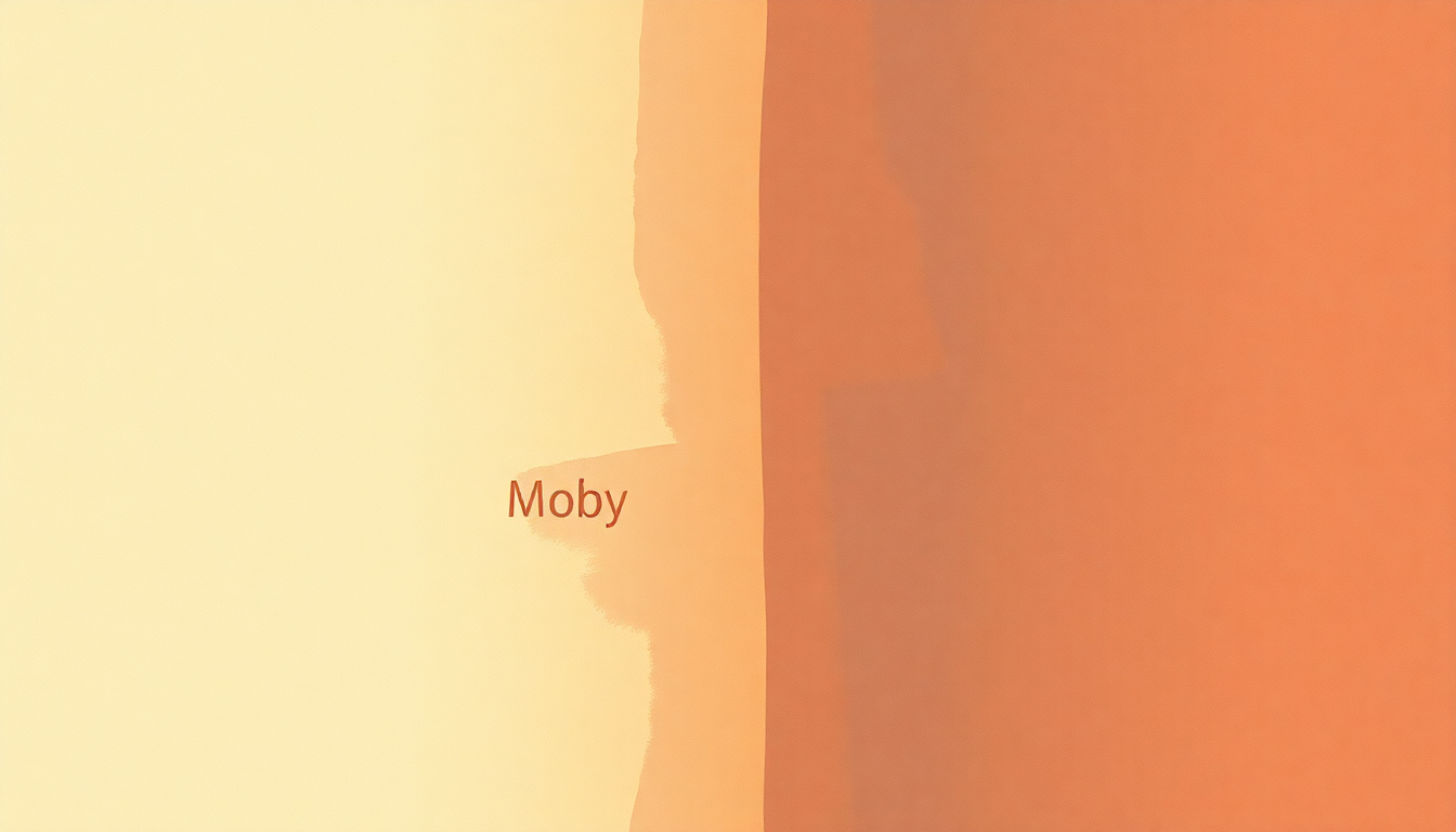 Fan-driven abstract illustration evoking the emotional arc of Almost Home by Moby