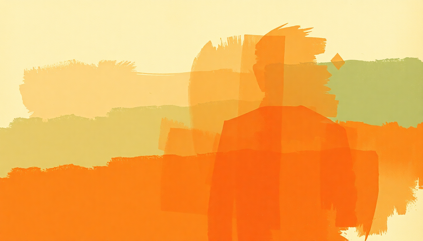 Fan-driven abstract illustration evoking the emotional arc of Along Came Betty by Art Blakey