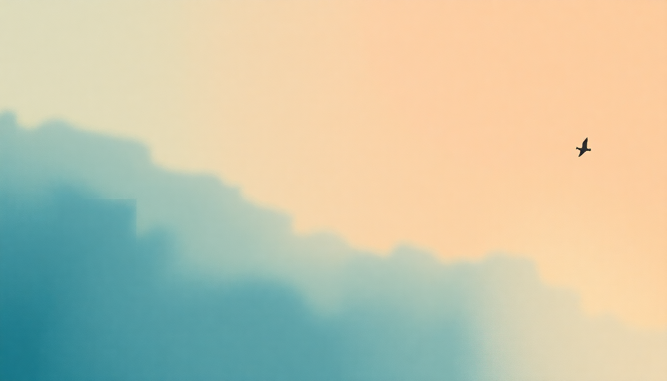 Fan-driven abstract illustration evoking the emotional arc of Already Gone by Eagles