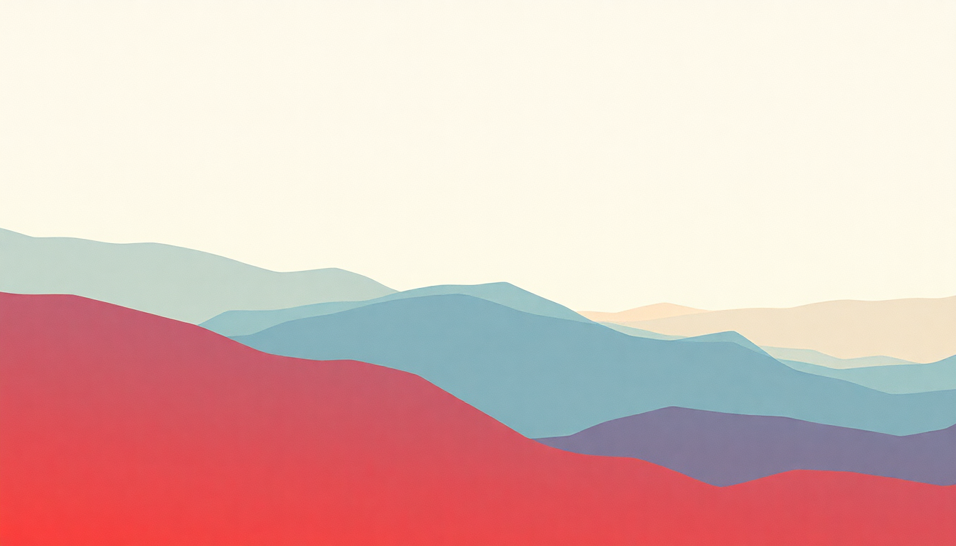 Fan-driven abstract illustration evoking the emotional arc of America by M83