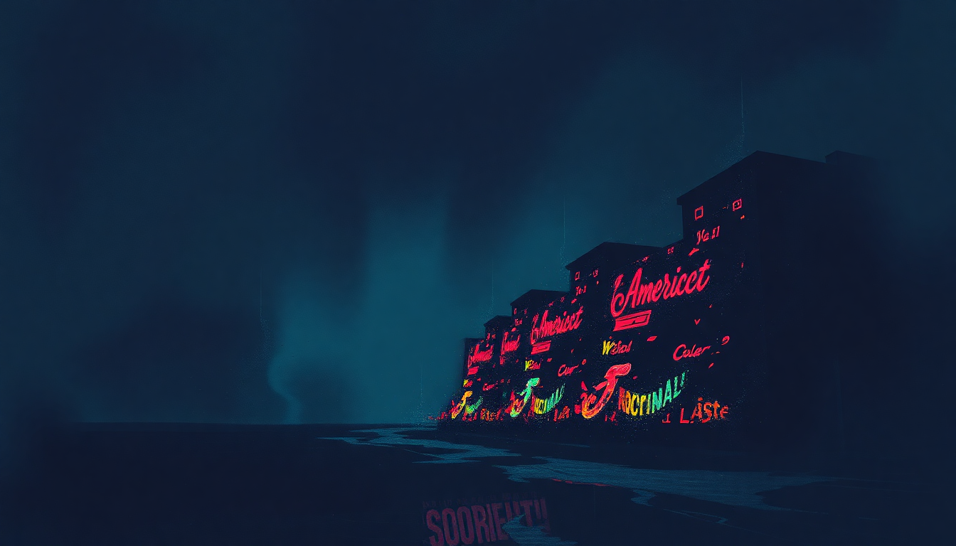 Fan-driven abstract illustration evoking the emotional arc of American Heavy Metal Weekend by Circle Jerks