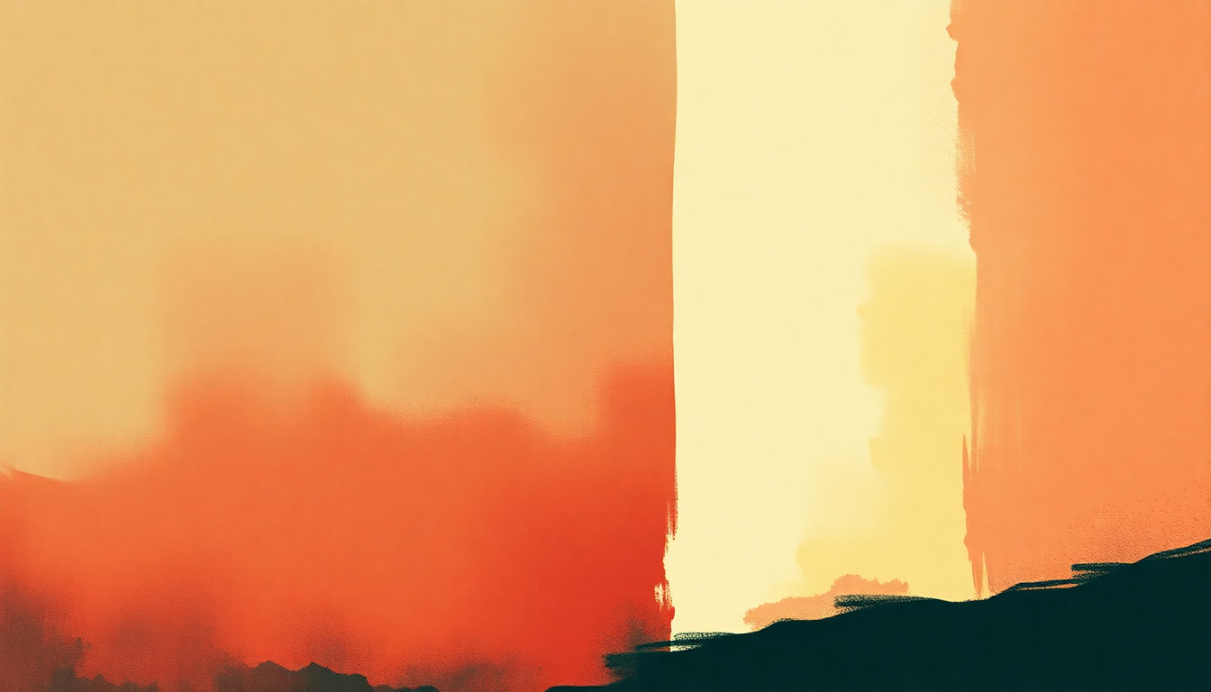 Fan-driven abstract illustration evoking the emotional arc of American Jesus by Bad Religion