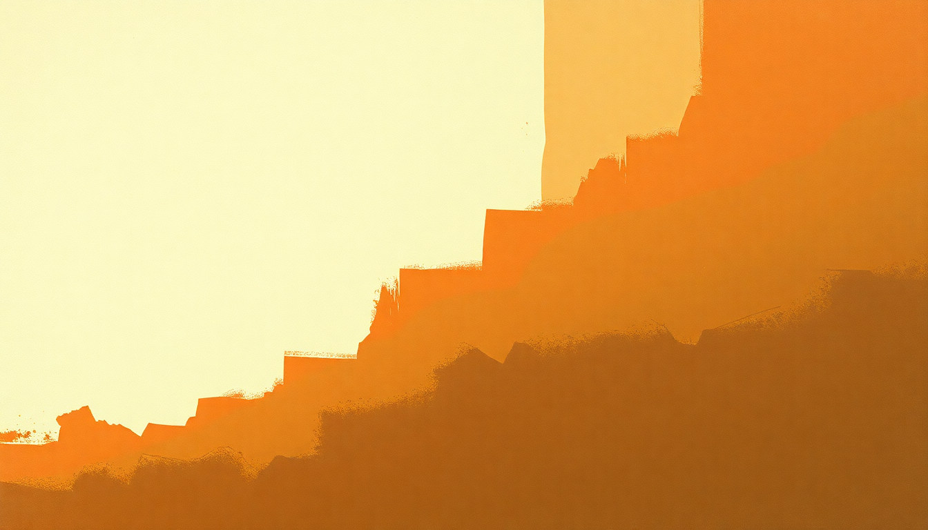 Fan-driven abstract illustration evoking the emotional arc of American Life by Primus