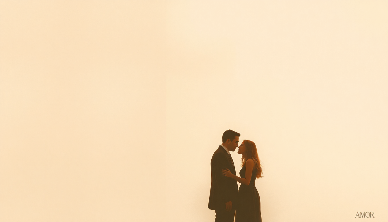 Fan-driven abstract illustration evoking the emotional arc of Amor by Ben E King