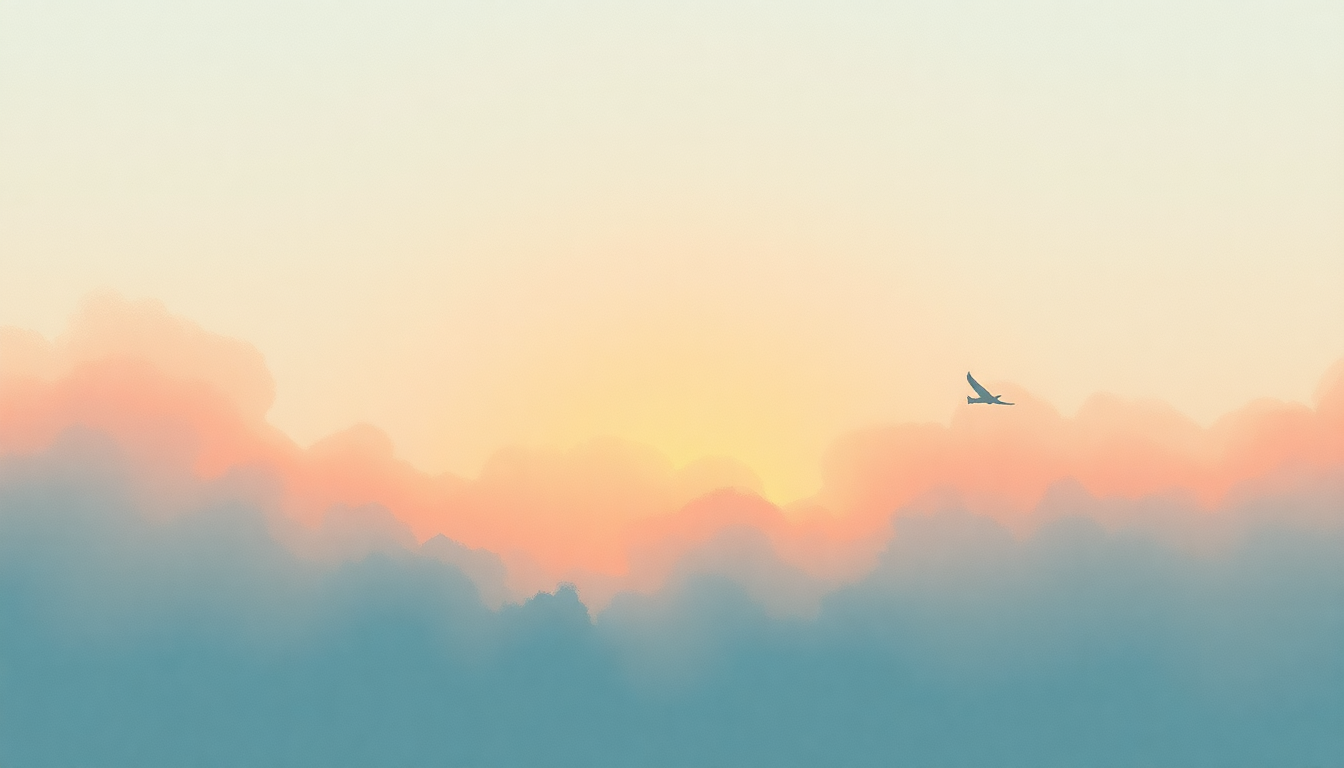 Fan-driven abstract illustration evoking the emotional arc of angel by Kacey Musgraves