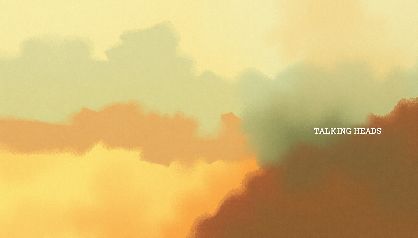 Fan-driven abstract illustration evoking the emotional arc of Animals by Talking Heads