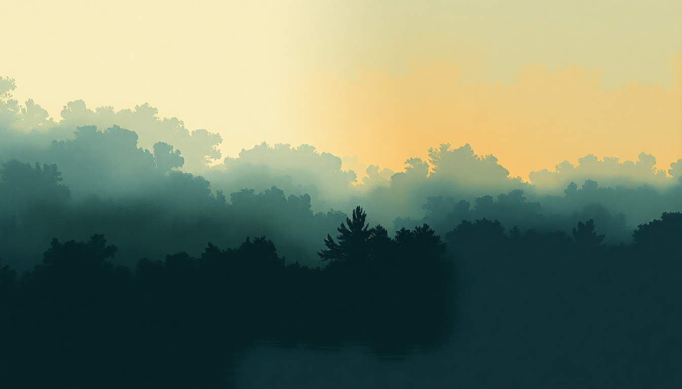 Fan-driven abstract illustration evoking the emotional arc of Annie Mae Blues by Son House