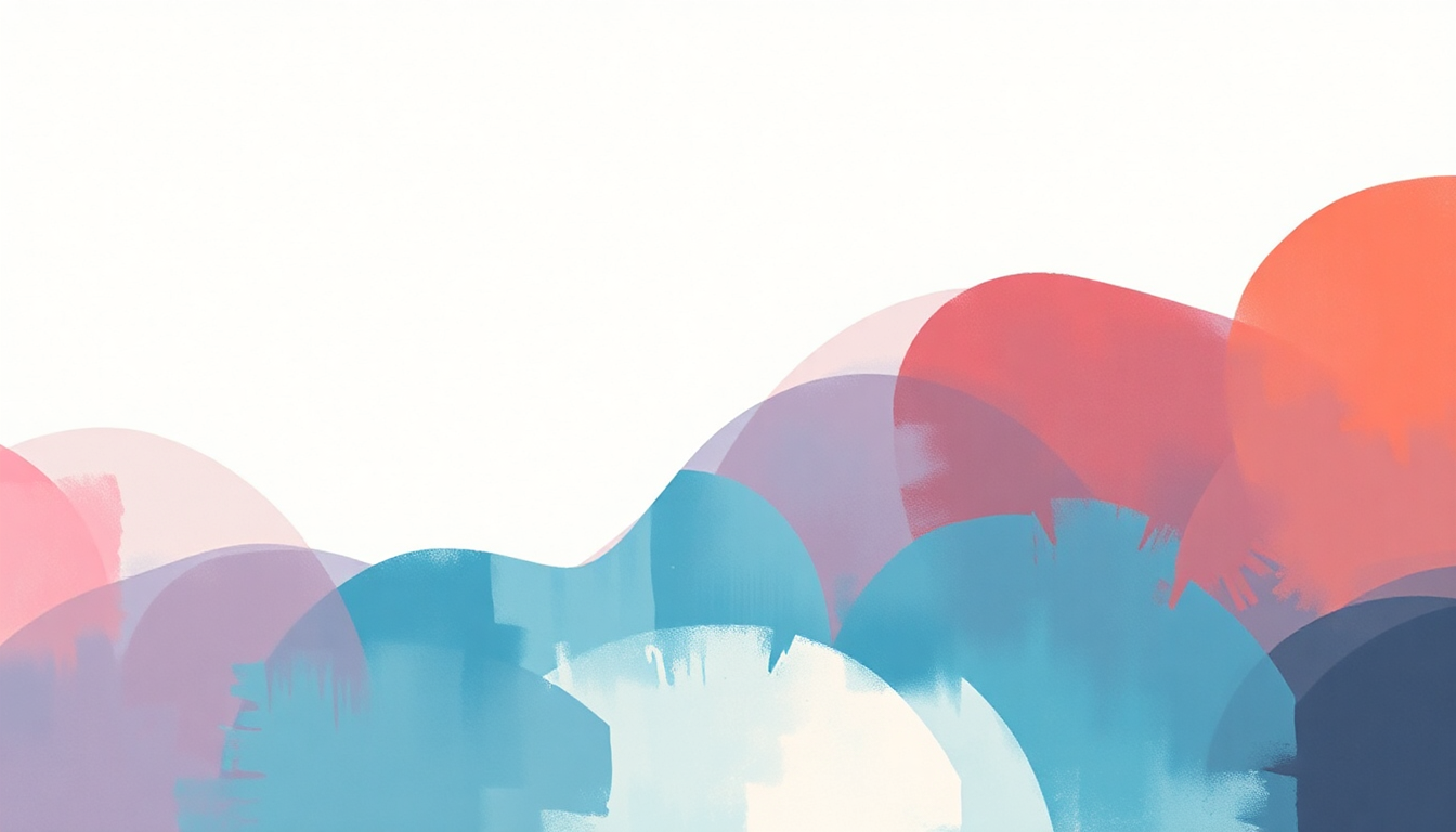 Fan-driven abstract illustration evoking the emotional arc of Another Number by The Cribs