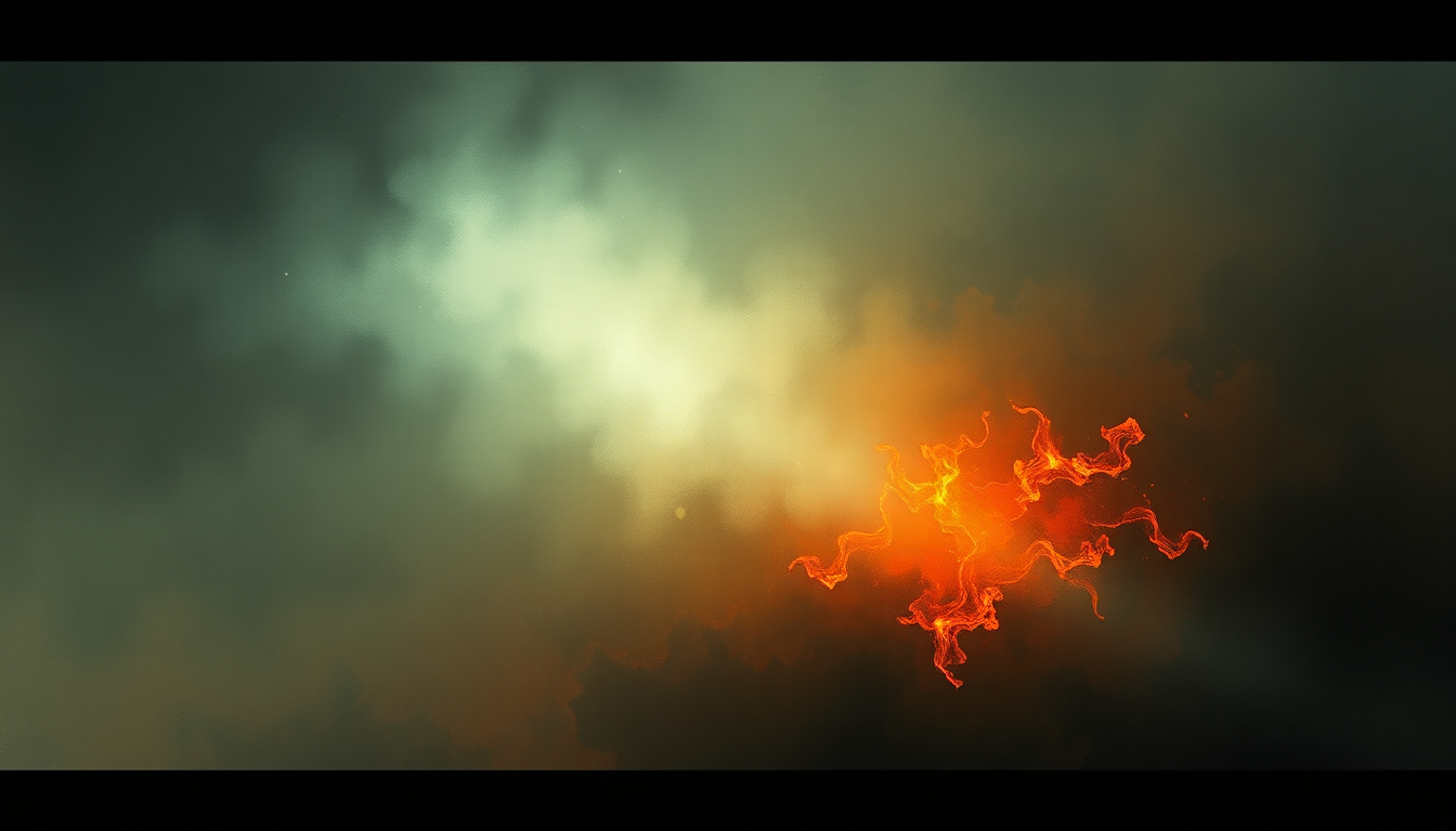 Fan-driven abstract illustration evoking the emotional arc of Another Way to Die by Disturbed