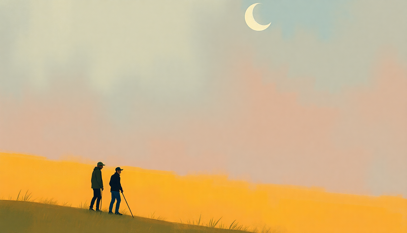 Fan-driven abstract illustration evoking the emotional arc of April Come She Will by Simon and Garfunkel