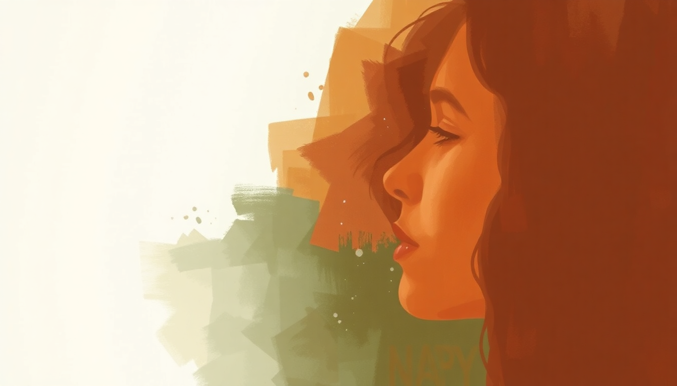 Fan-driven abstract illustration evoking the emotional arc of Are You Happy Now by Sheryl Crow