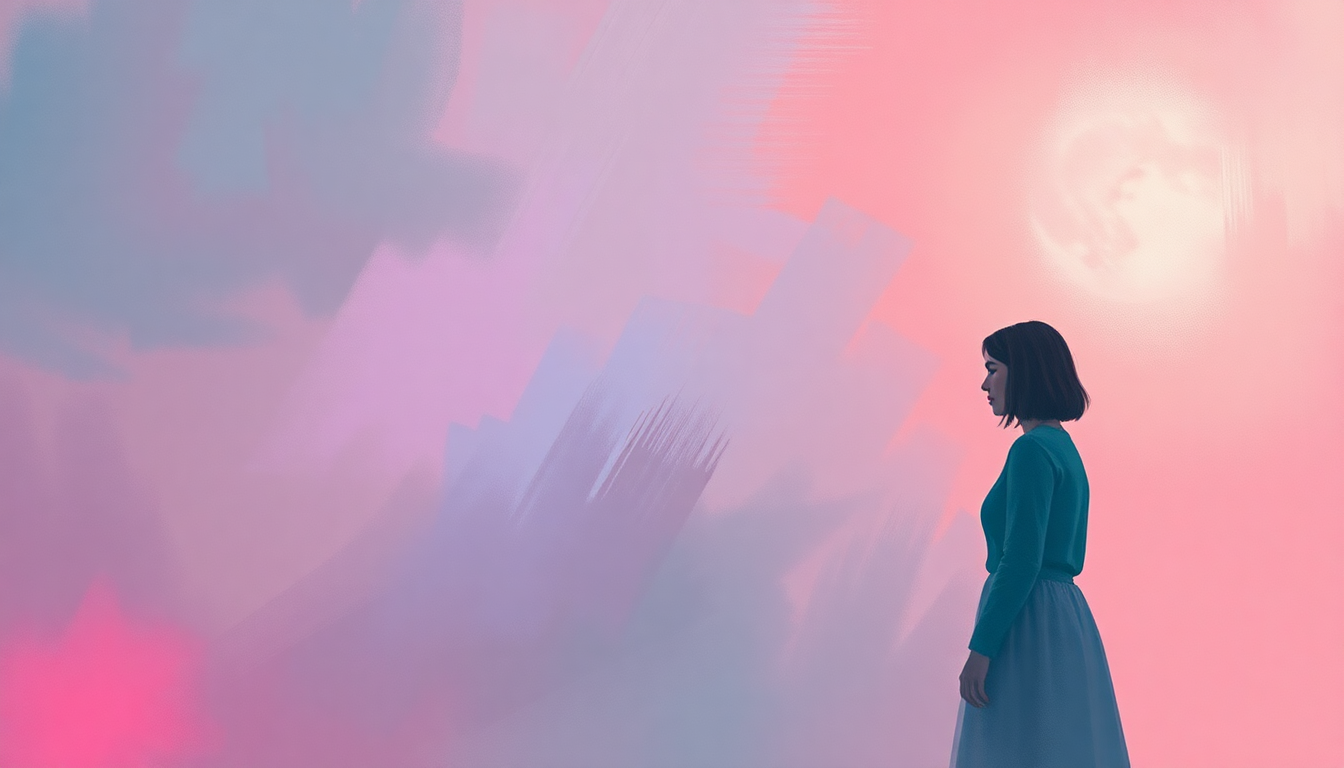 Fan-driven abstract illustration evoking the emotional arc of Army Dreamers by Kate Bush