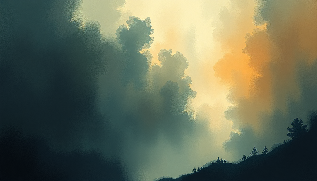 Fan-driven abstract illustration evoking the emotional arc of Arose by Eminem