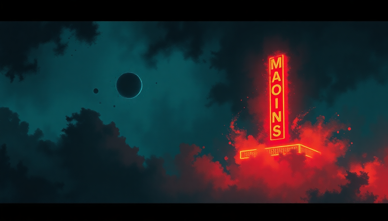 Fan-driven abstract illustration evoking the emotional arc of At the Movies by Bad Brains