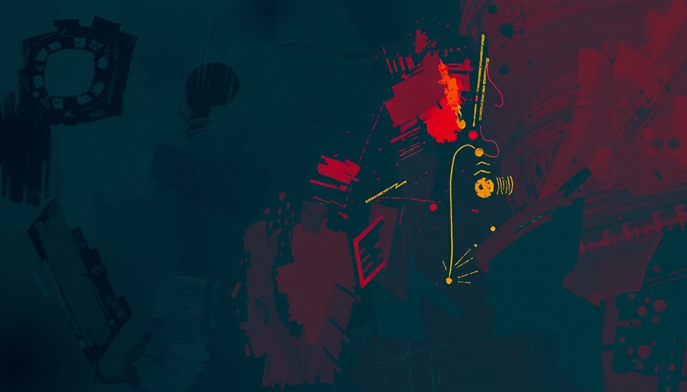 Fan-driven abstract illustration evoking the emotional arc of Attitude by Bad Brains