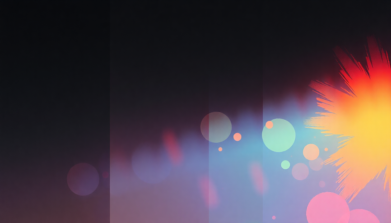 Fan-driven abstract illustration evoking the emotional arc of Audio Video Disco by Justice