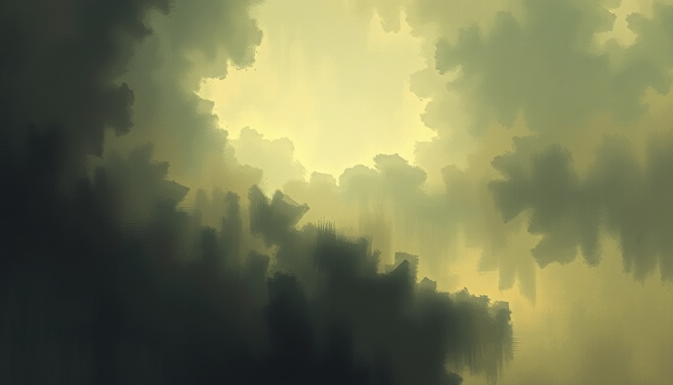 Fan-driven abstract illustration evoking the emotional arc of Away by Neurosis