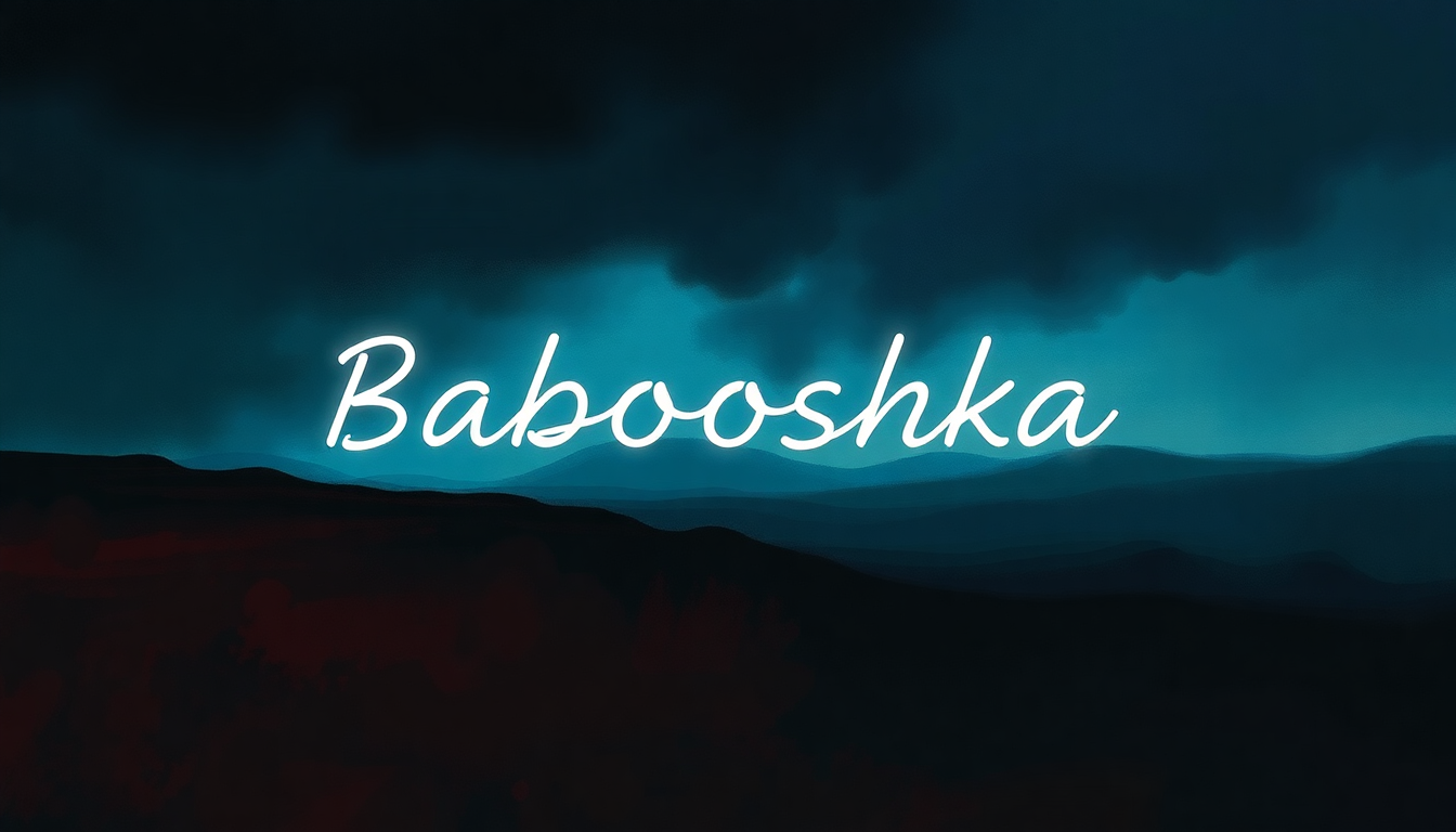 Fan-driven abstract illustration evoking the emotional arc of Babooshka by Kate Bush