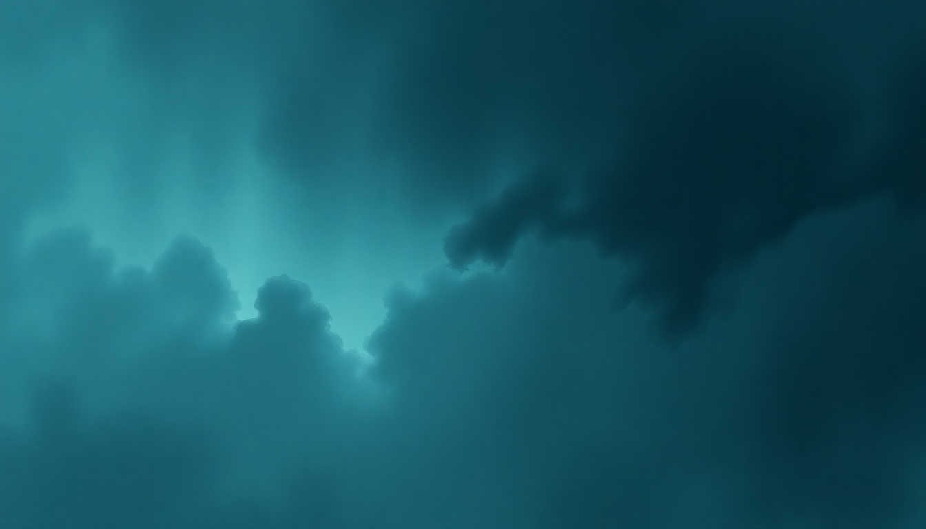 Fan-driven abstract illustration evoking the emotional arc of Baby Blue by Deafheaven