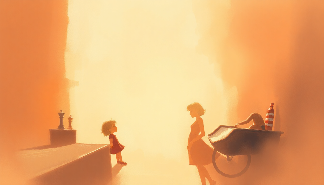 Fan-driven abstract illustration evoking the emotional arc of Baby Mine by Disney