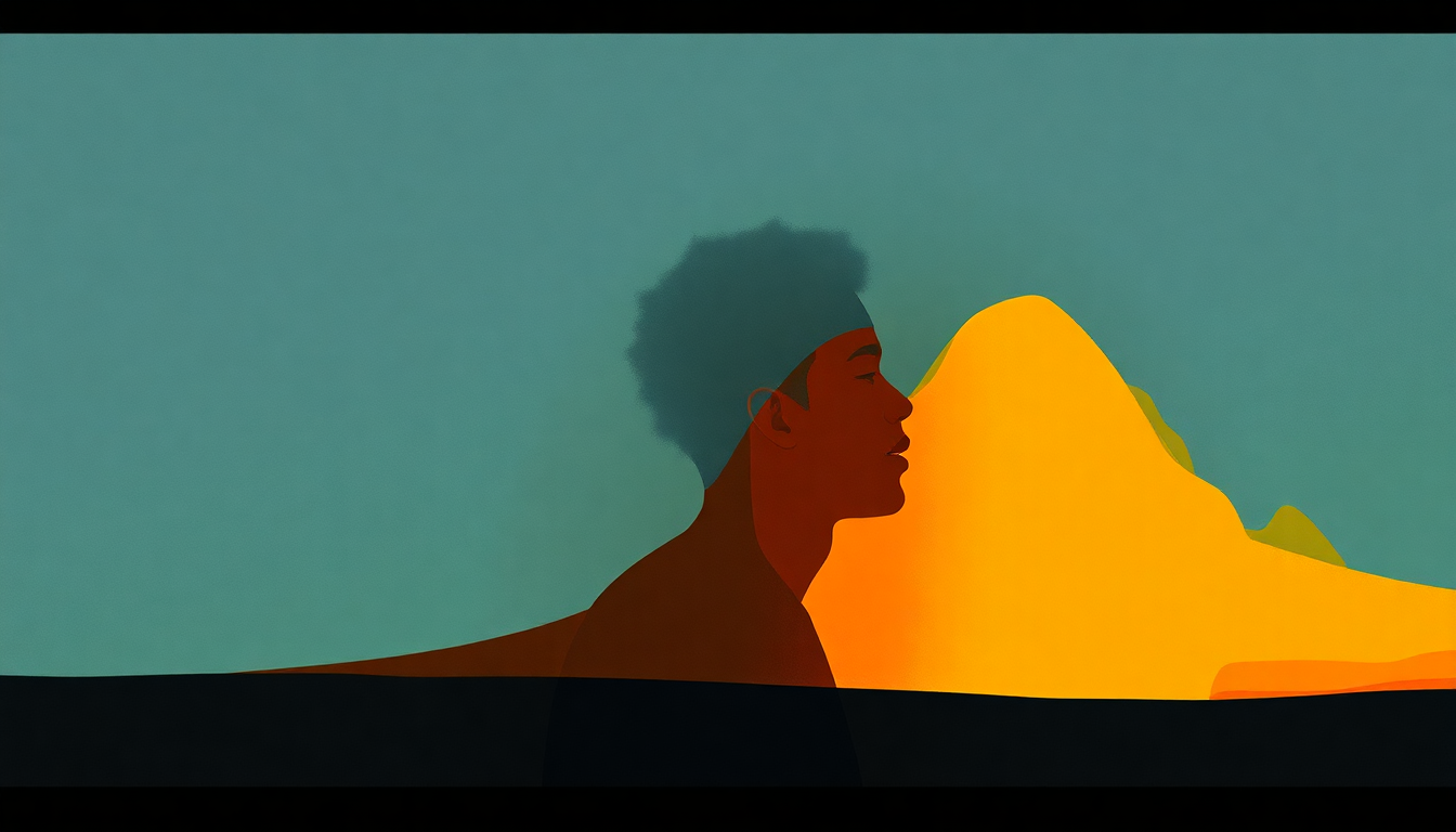 Fan-driven abstract illustration evoking the emotional arc of Bad Habits by Maxwell