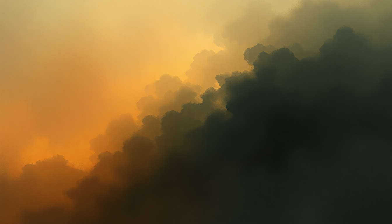 Fan-driven abstract illustration evoking the emotional arc of Ballade No 1 in G Minor by Frédéric Chopin