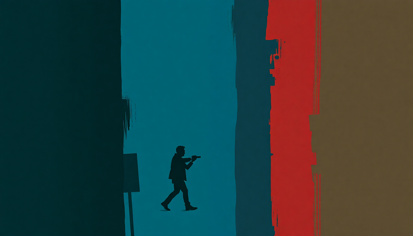 Fan-driven abstract illustration evoking the emotional arc of Bankrobber by The Clash