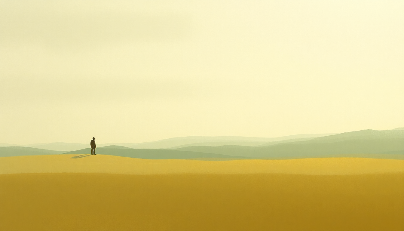 Fan-driven abstract illustration evoking the emotional arc of Barleycorn by Nick Mulvey